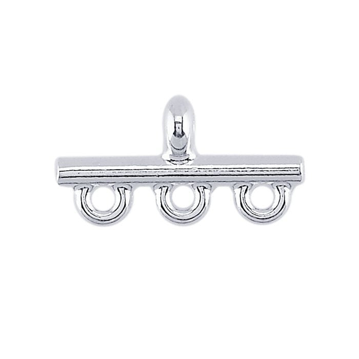 2 Sterling Silver Pearl or Bead Strand End Bar, select your size