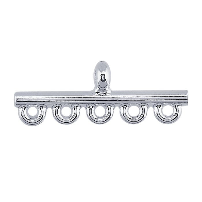 2 Sterling Silver Pearl or Bead Strand End Bar, select your size