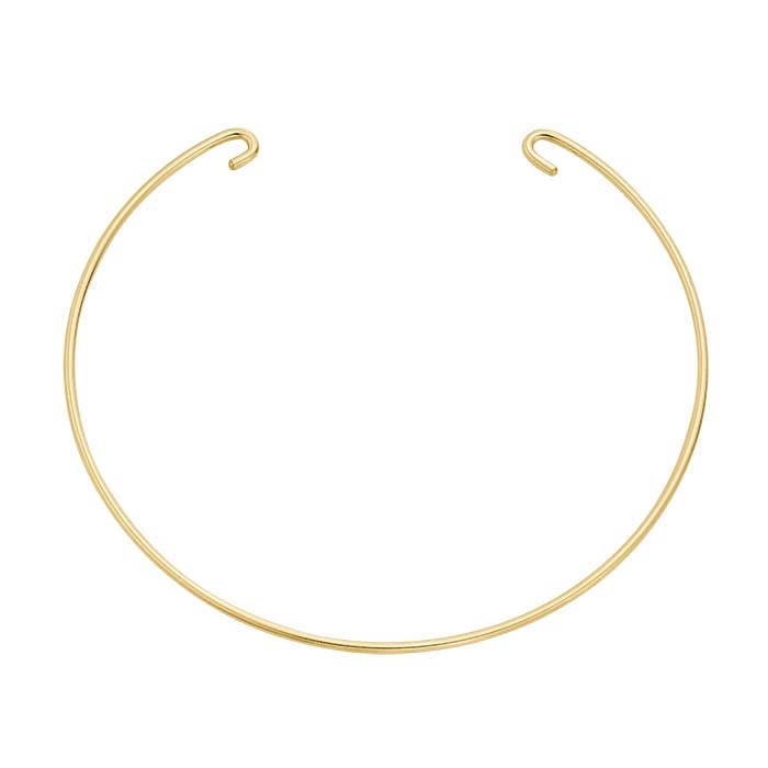 14/20 Yellow Gold-Filled Double-Hook Bangle Bracelet Component