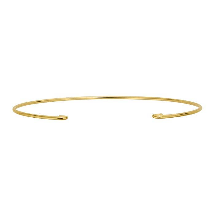14/20 Yellow Gold-Filled Double-Hook Bangle Bracelet Component