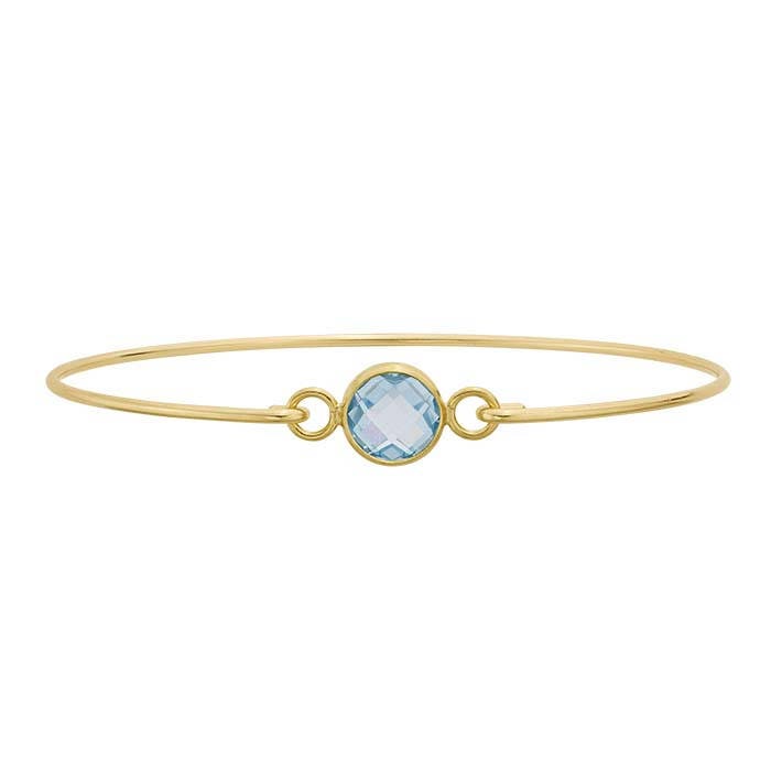 14/20 Yellow Gold-Filled Double-Hook Bangle Bracelet Component