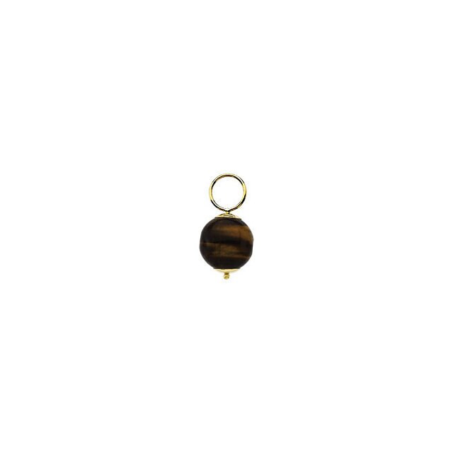 10 mm Ball Hoop Dangle in 14k yellow gold, with gemstone, or Gold.