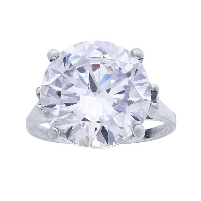 Sterling Silver ReadySet™ Round Ring Mounting, available in 3 setting sizes