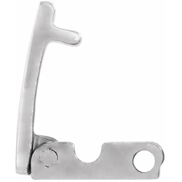 Stainless steel fold-over clasp available in 3 sizes