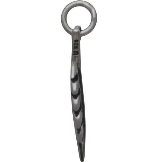 Sterling Silver Monstera Leaf Charm 22x11mm