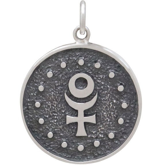 Sterling Silver Astrology Scorpio Pendant 24x18mm