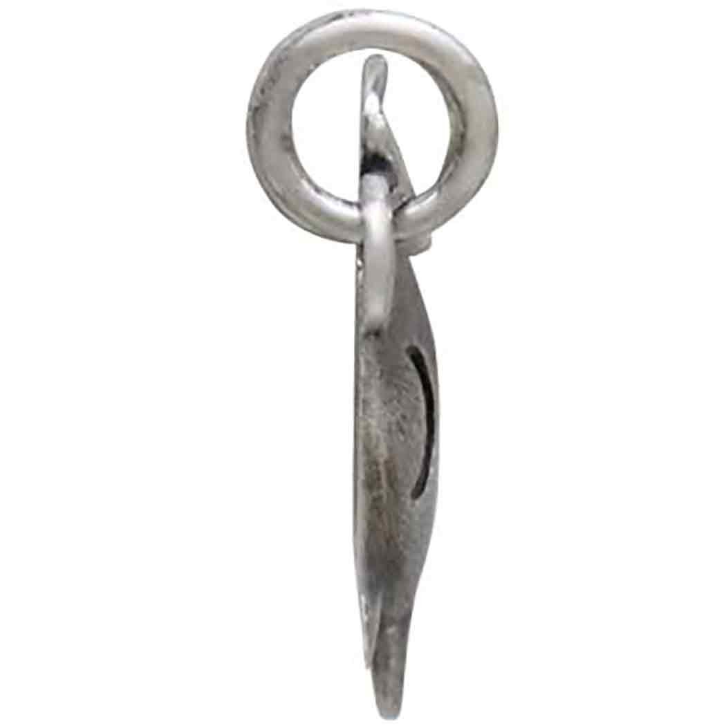 Sterling Silver Witch Cauldron Charm Link 14x19mm
