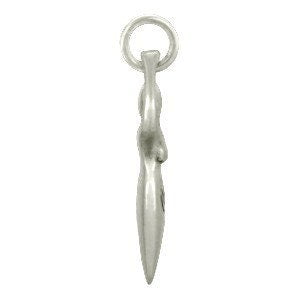 Sterling Silver Fertility Goddess Charm Moon Goddess Charm