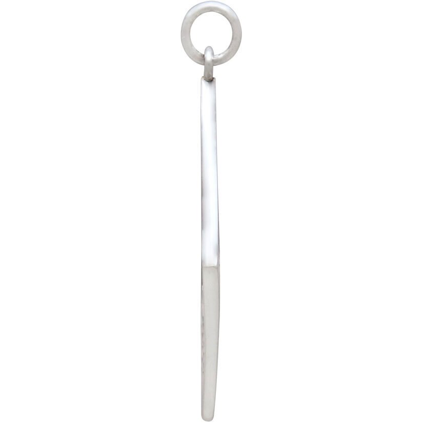 Sterling Silver Mountain Charm in Diamond Frame 33x20mm
