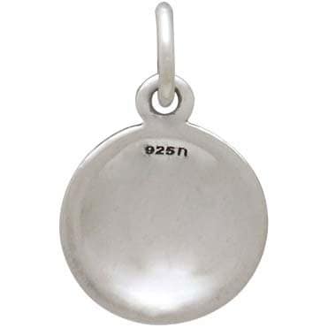 Sterling Silver Volleyball Charm 16x10mm