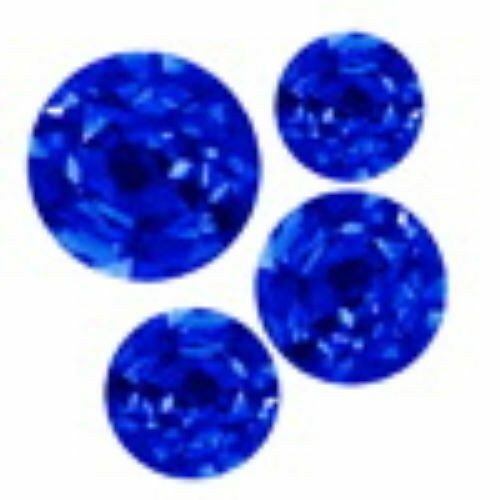 1 - 1.5 mm Round Blue Sapphire Grade A Lot of 6
