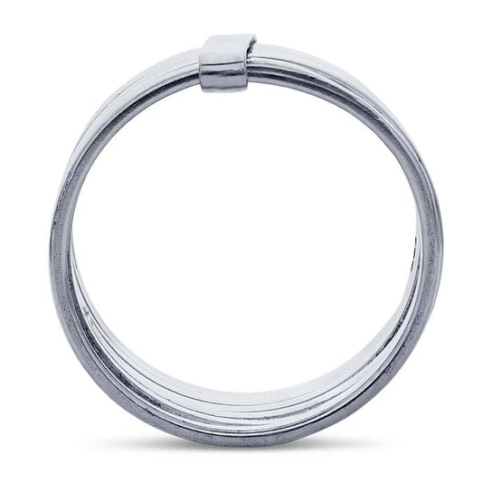 Sterling Silver Seven-Band Ring, Unisex, 3 sizes available