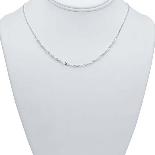 Sterling Silver Curb Chain Necklace with Serpentine