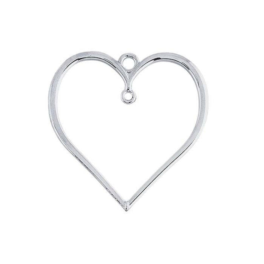 Sterling Silver Heart Pendant, 2 sizes available