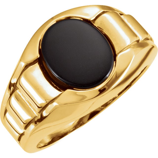Sterling Silver Oval Men's Ring Mounting (12x10mm)