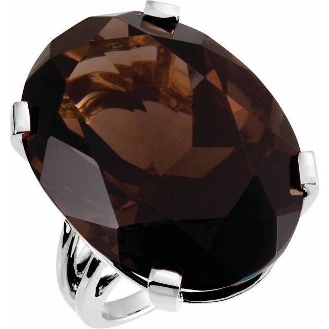 Oval Ring Mounting in Sterling Silver or 14k Gold, custom ring sizes available