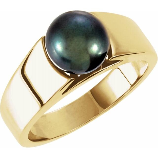 Cathedral Ring Mounting for 8 mm Pearl, available in Sterling Silver, 10k Gold and 14k Gold,