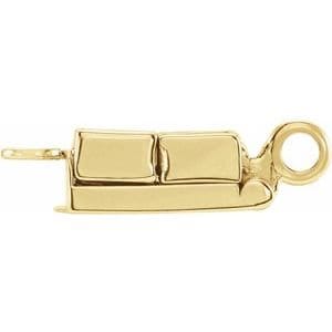 14K Yellow or White 14.5x7.3 mm Demika® Small Top Magnetic Clasp