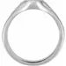 Engravable Oval Celtic-Inspired Signet Ring available in Sterling Silver or 14k Gold