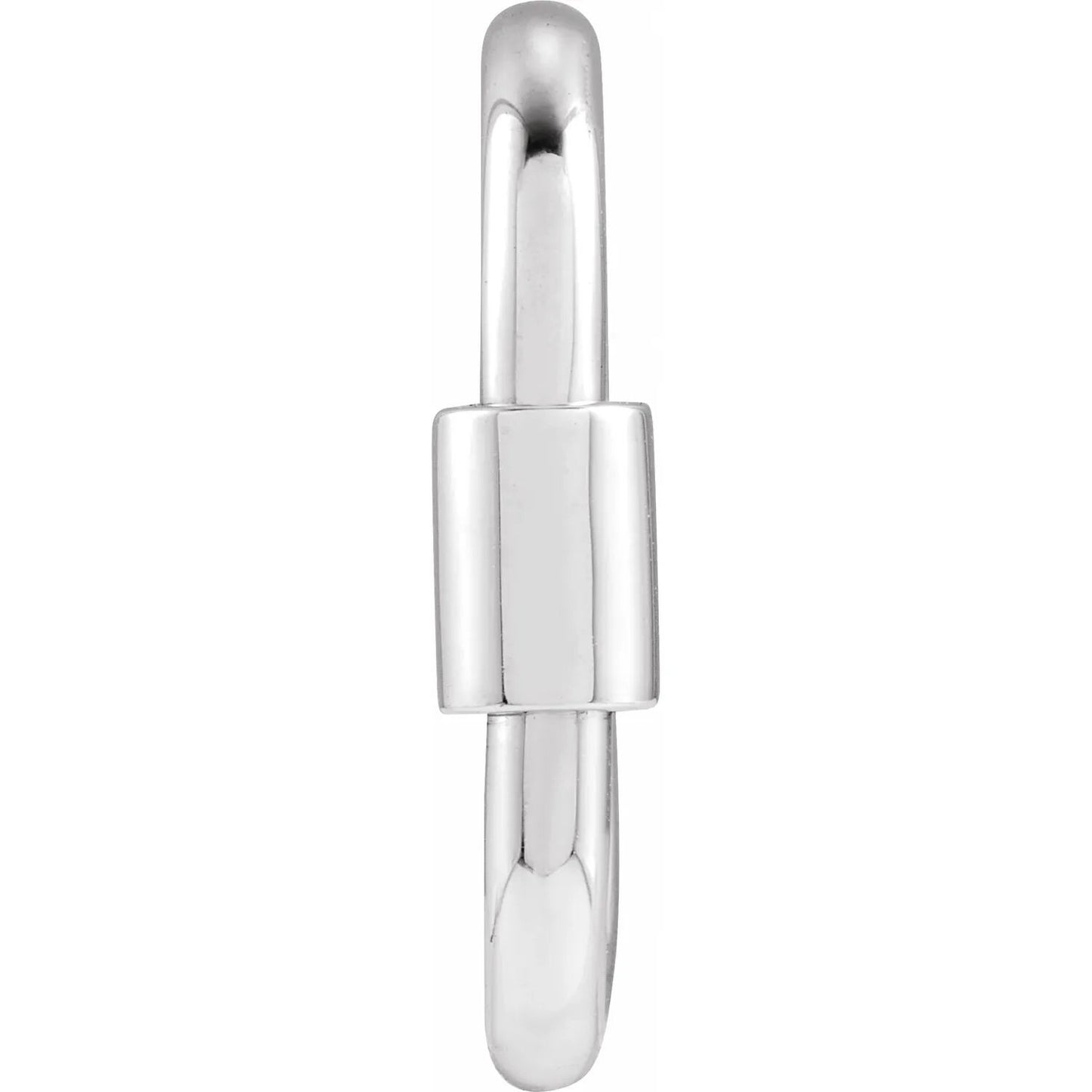Sterling Silver 22x12 mm Carabiner Locking Clasp, also available in gold plated