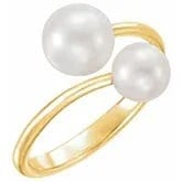 Ring Mounting for 7.5-8 mm Pearl, available in Sterling Silver and 14k gold, 10k Gold
