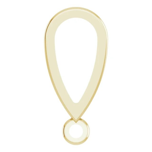 Rabbit Ear Bail in 925 Sterling Silver or 14k Gold and 14k White Gold, choose your size.