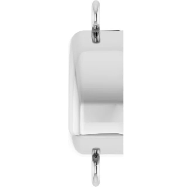Trillion Cut Back Set Bezel Mounting in Sterling Silver or 10k Gold,