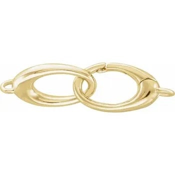 Double Triggerless Lobster Clasp in Sterling Silver or 14k Gold