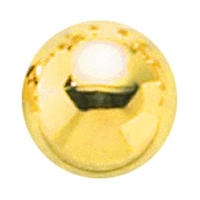 14k yellow gold heavy-wall seamless round beads