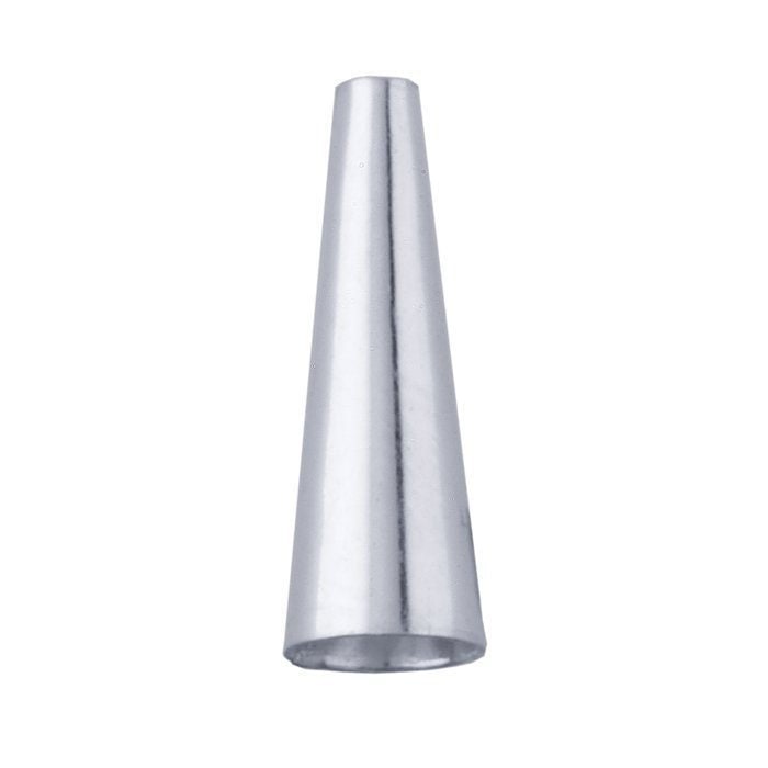 2 sterling silver plain bead cone, choose your size'