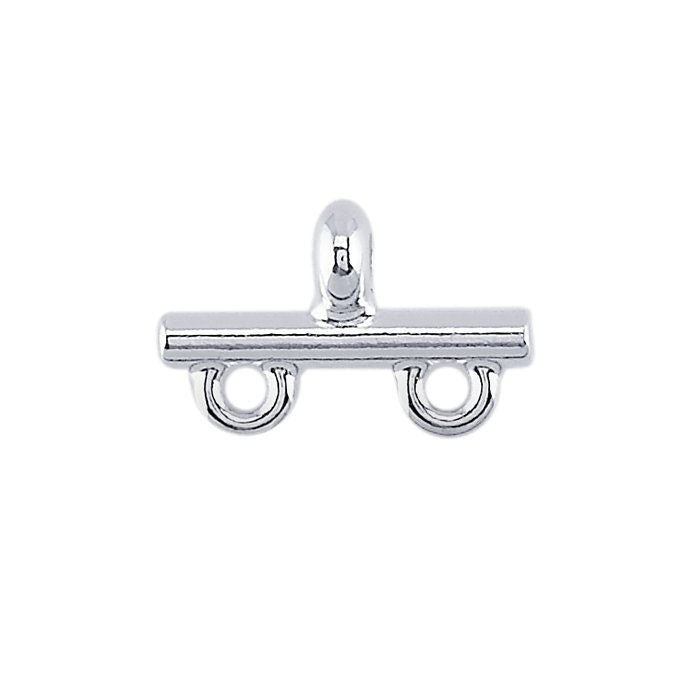 2 sterling silver pearl or bead strand end bars, select your size