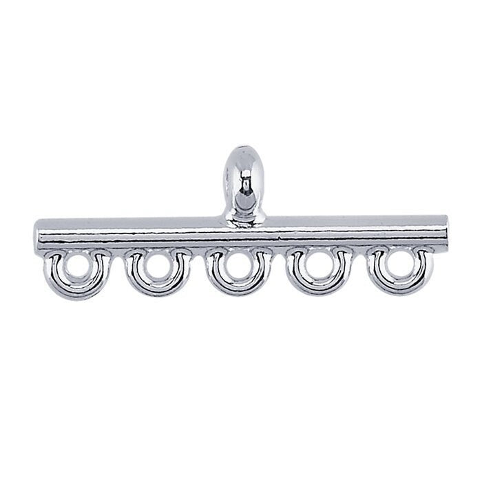 2 sterling silver pearl or bead strand end bars, select your size