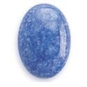 Oval denim lapis cabochon, choose your size