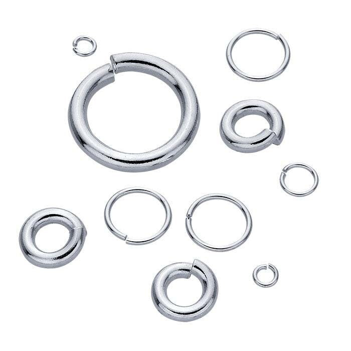 1dz. round jump ring, 925 sterling silver, 21g