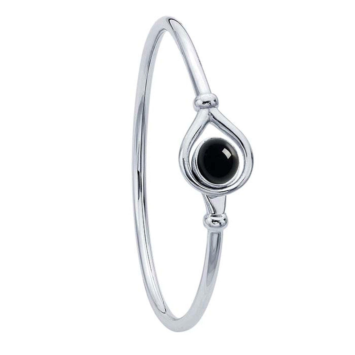 Sterling silver flex tube bangle bracelet mounting