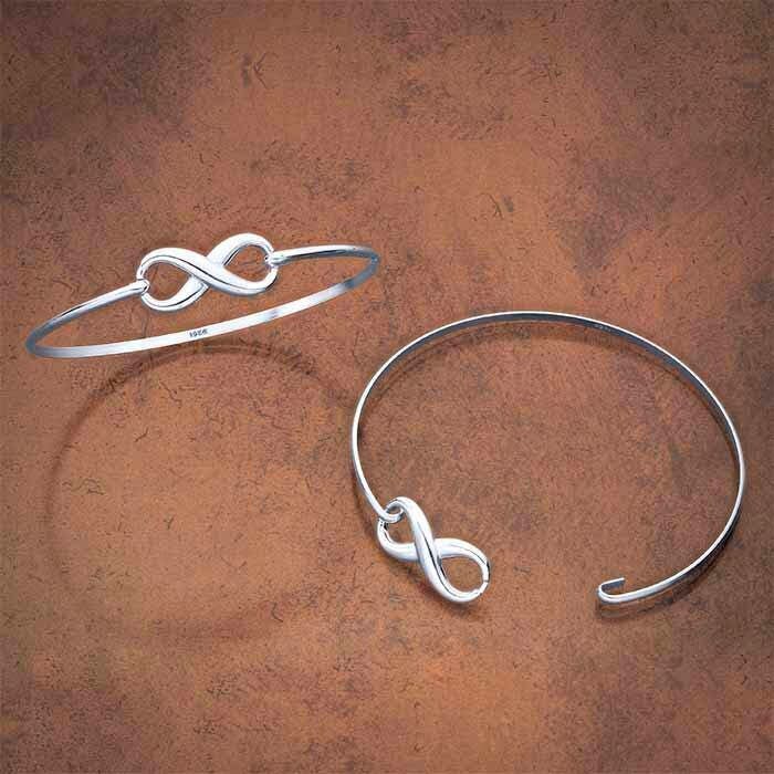Double-Hook Bangle Bracelet Component in Gold Filled or 925 Sterling Silver