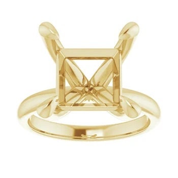 Solitaire engagement ring mounting in your choice of mounting, size and metal.