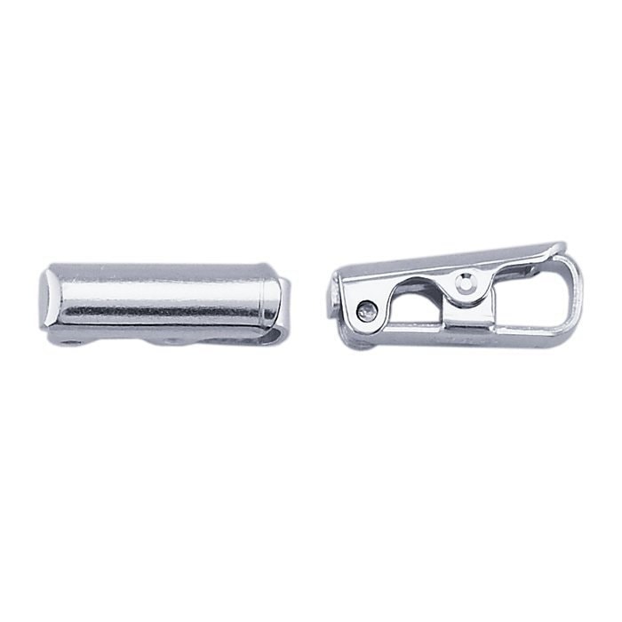 Sterling silver fold-over clasp, available in 2 sizes, sold per piece