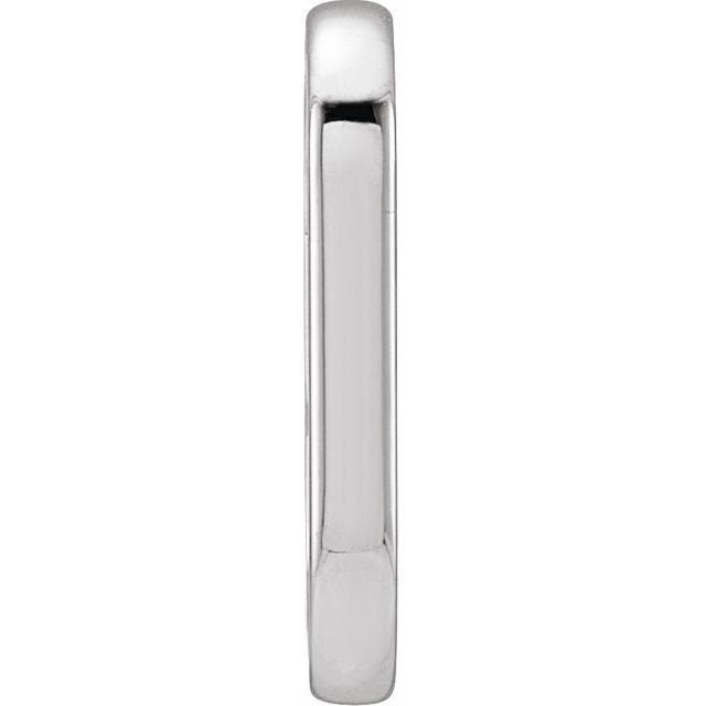 Elongated charm bail, available in sterling silver, or 14k gold, rose gold, white gold,