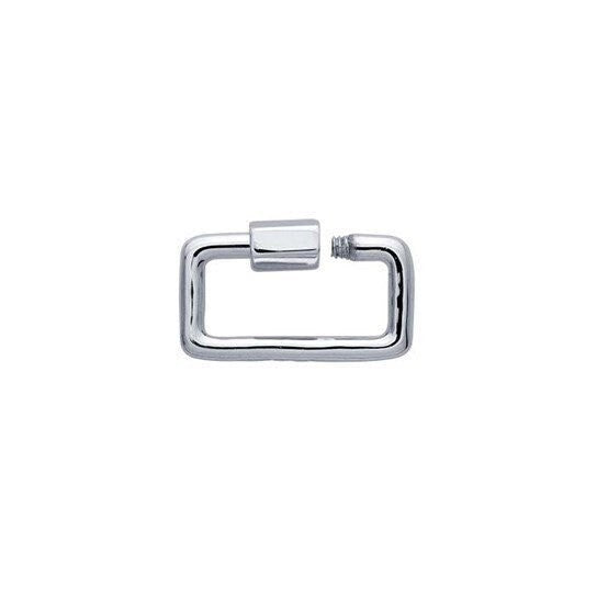 Sterling silver 5mm rectangle clasp