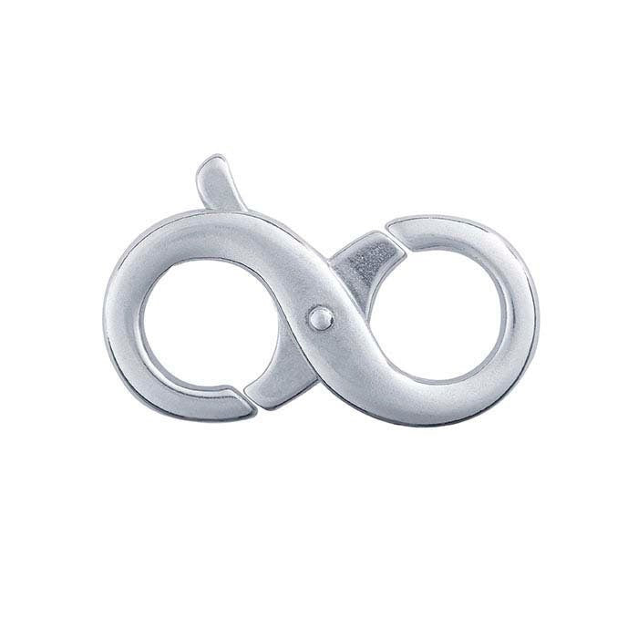 Sterling silver infinity lobster clasps