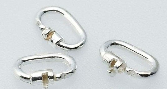 Sterling Silver 4.6 x 1.8mm Link Lock Jump Ring, sold per piece