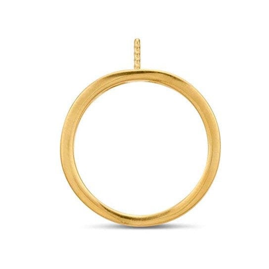 14k yellow gold open shank pearl ring mounting