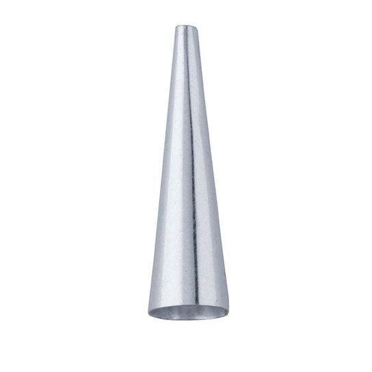 2 sterling silver plain bead cone, choose your size'