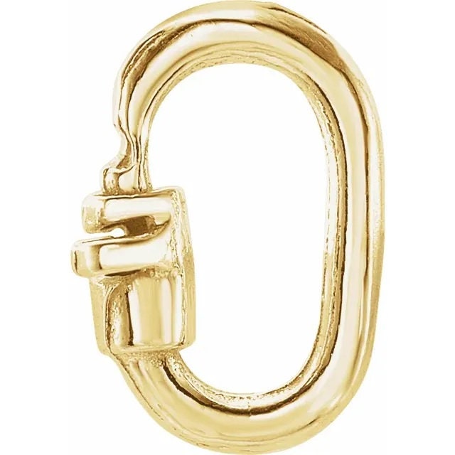 Jump ring, 14k yellow gold 4.6 x 1.8mm link lock jump ring, no solder ring, sold per piece