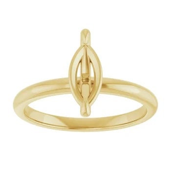 Solitaire engagement ring mounting in your choice of mounting, size and metal.