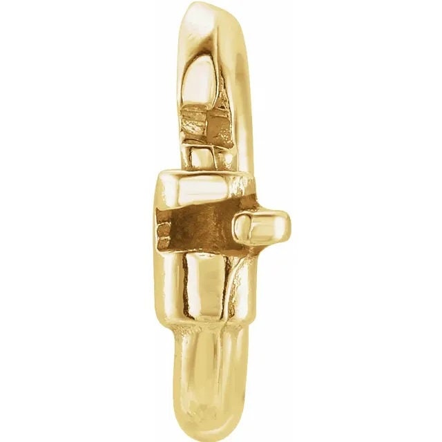 Jump ring, 14k yellow gold 4.6 x 1.8mm link lock jump ring, no solder ring, sold per piece