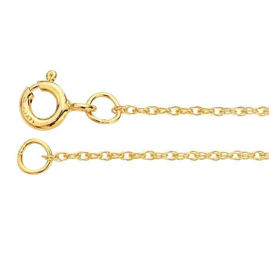 Yellow Gold-Filled 1mm Double-Rope Chain
