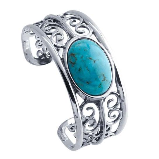 Sterling Silver Filigree Bracelet with 25 x 18mm Oval Bezel Setting