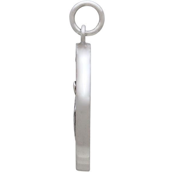Sterling Silver Astrology Leo Pendant 24x18mm